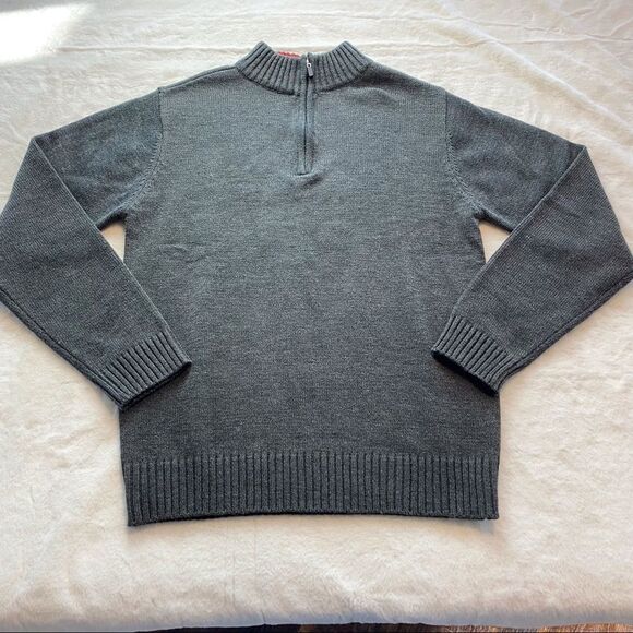 H2H Gray 1/4 Zip Pullover Sweater Size Medium - Picture 1 of 10